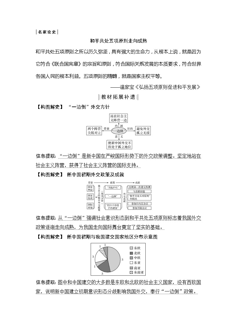 2020版高考历史新设计大一轮人教新高考（鲁津京琼）专用版讲义：第四单元现代中国的政治建设、祖国统一与对外关系第13讲03