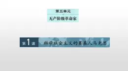 人教版高中历史选修四5.1科学社会主义的奠基人马克思47张PPT