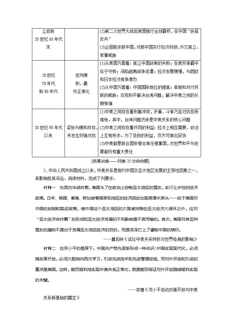 2021版高考歷史（人民版通史）一輪復習學案：階段九　階段優(yōu)化提升第3頁