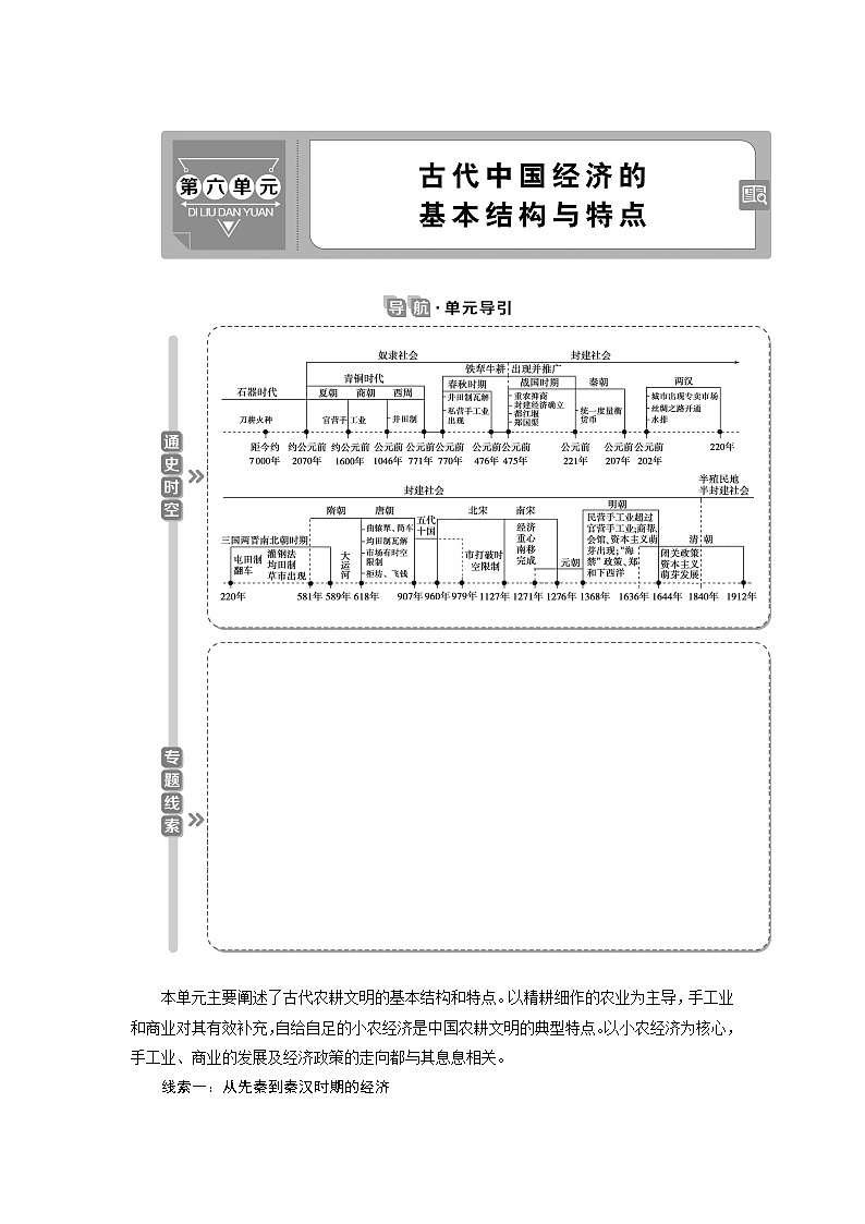 2021版江苏高考选考历史一轮复习学案:第17讲 发达的古代农业及土地制度01
