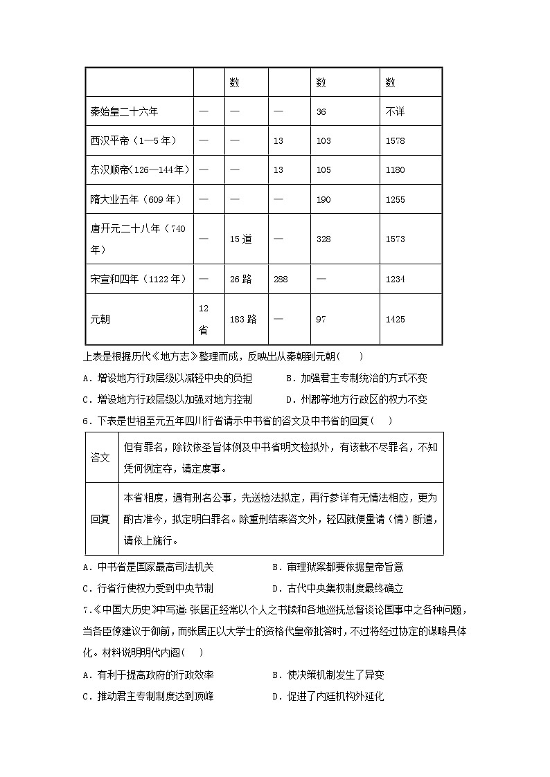 【历史】湖北省孝感市安陆市第一中学2019-2020学年高二5月月考试卷 (1)02