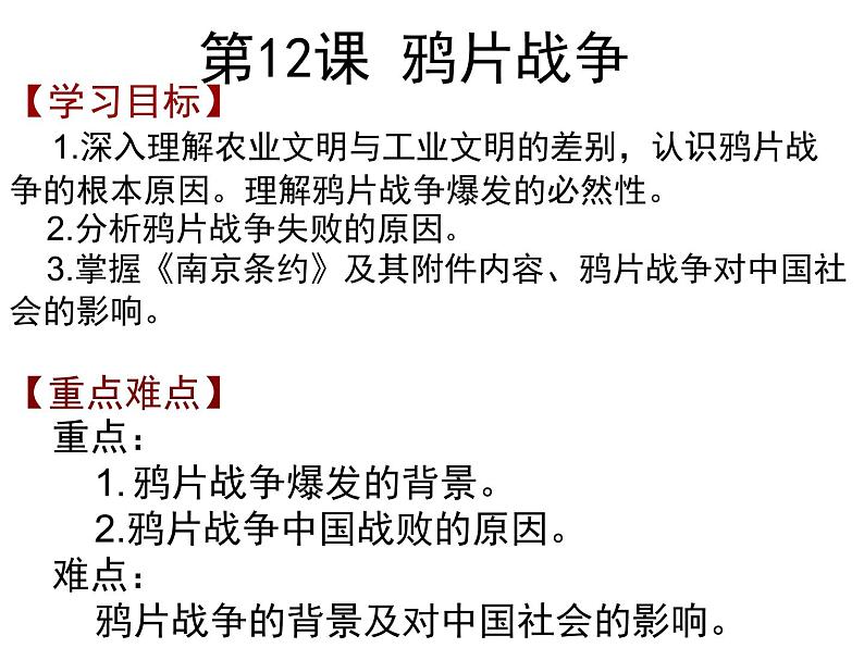 高一历史必修一课件:12 鸦片战争(共42张PPT)04