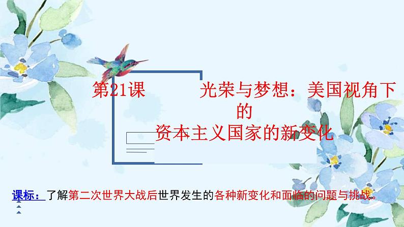 2019-2020学年部编版必修下册:第19课 资本主义国家的新变化(课件)(47张)01