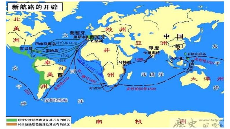 2019-2020学年部编版必修下册:第7课 全球联系的初步建立与世界格局的演变【课件】(34张)02
