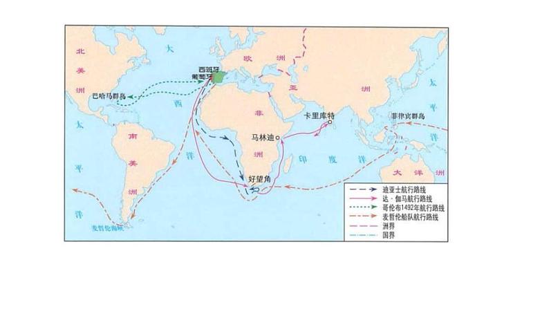 2019-2020学年部编版必修下册:第7课 全球联系的初步建立与世界格局的演变【课件】(34张)03