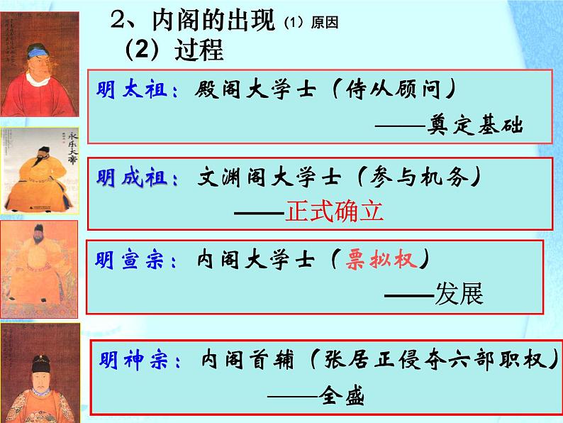 高中历史人教版必修一第4课 明清君主专制的加强(课件)(共 19张PPT)07