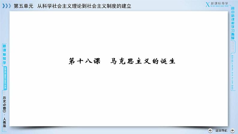 高中历史人教版必修1课件:第18课马克思主义的诞生07
