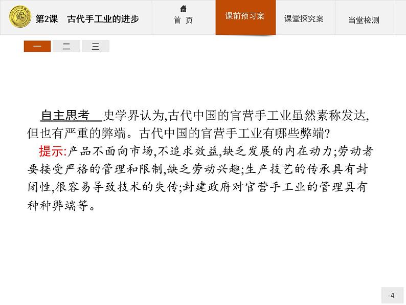 高中历史人教版必修2课件:2 古代手工业的进步04