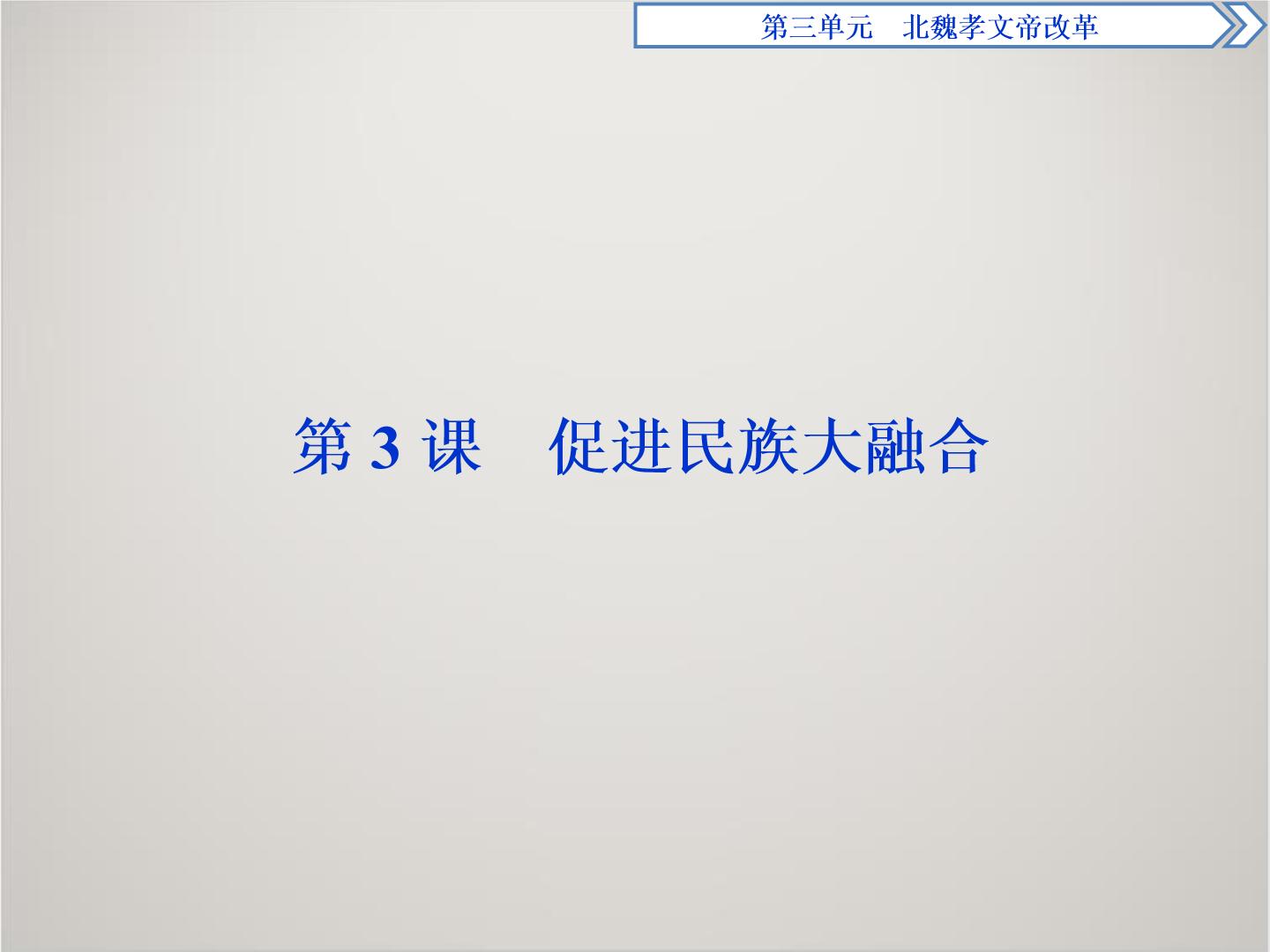 高中历史人教版 (新课标)选修1 历史上重大改革回眸3 促进民族大融合示范课ppt课件