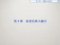 历史人教版选修1 第三单元第3课 促进民族大融合 课件