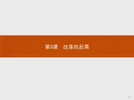 高二历史（福建）人教版选修1课件：6.3 改革的后果