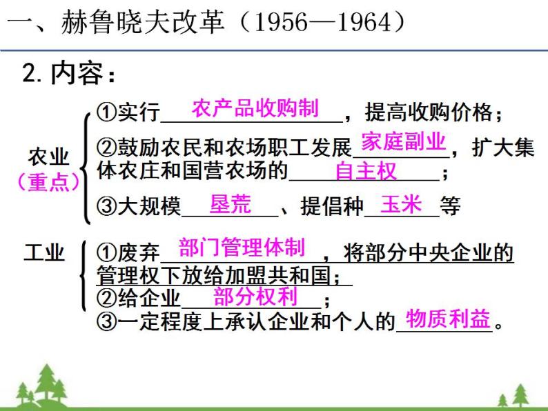 2020-2021 学年高一历史必修2同步精品课件（人教版）第7单元 第21课 二战后苏联的经济改革07