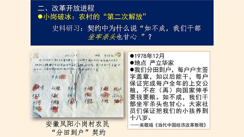 高中历史统编版(2019)必修中外历史纲要上中国特色社会主义道路的开辟与发展 课件07