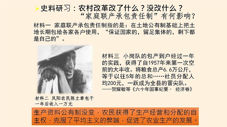 高中历史统编版(2019)必修中外历史纲要上中国特色社会主义道路的开辟与发展 课件08