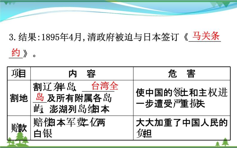 新人教版 必修1高中历史第四单元近代中国反侵略求民主的潮流4.12甲午中日战争和八国联军侵华课件06