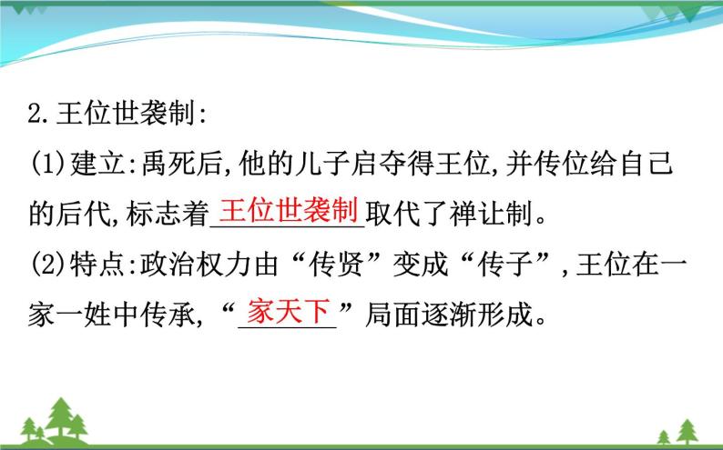 新人教版 必修1高中历史第一单元古代中国的政治制度1.1夏商西周的政治制度课件04