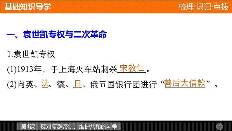 高中历史(人教版选修二)课件:第6单元 第4课反对复辟帝制、维护共和的斗争课件04