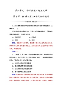 高中历史人教版 (新课标)选修1 历史上重大改革回眸1 18世纪末19世纪初的埃及当堂达标检测题