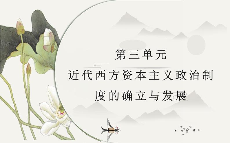 第三单元:近代西方资本主义政治制度的确立与发展 课件01