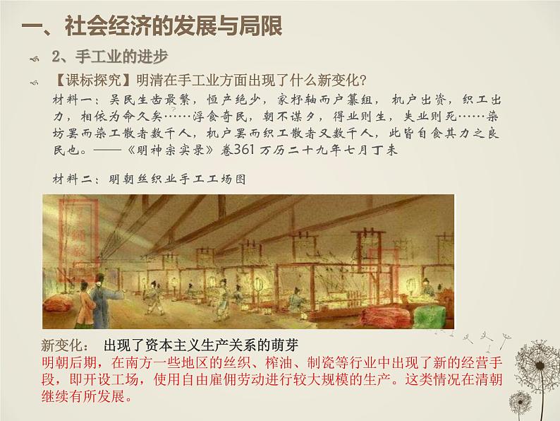 中外历史纲要(上)新视角课件 第四单元第第15 课 明至清中叶的经济与文化06