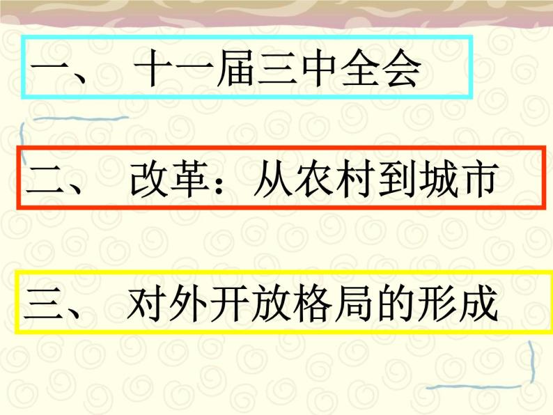 人民版高中历史必修2课件  专题三《伟大的历史性转折》02