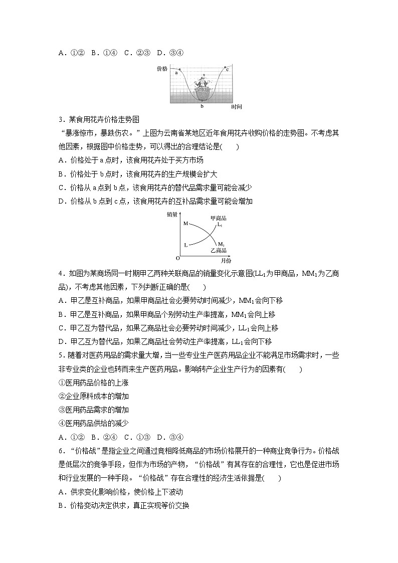 2022届高考政治一轮复习专题6练 价格变动的影响第2页
