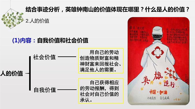 6.1 价值与价值观 课件+导学案+限时训练-【新教材】高中政治统编版必修四07