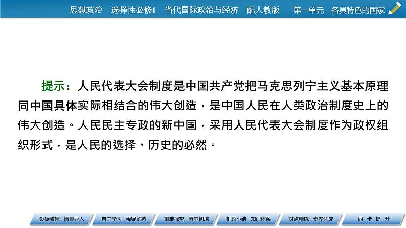 2021-2022学年新教材部编版政治选择性必修1课件:第1课+第2框+国家的政权组织形式第5页