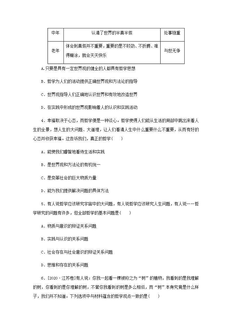 新教材高考政治一轮复习课时卷18时代精神的精华含解析新人教版02