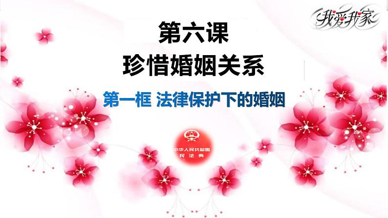 6.1 法律保护下的婚姻-高二政治高效课堂精品课件(统编版选择性必修2)01