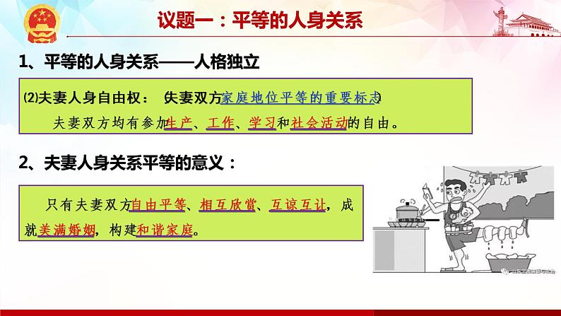 6.2 平等的夫妻关系-高二政治高效课堂精品课件(统编版选择性必修2)05