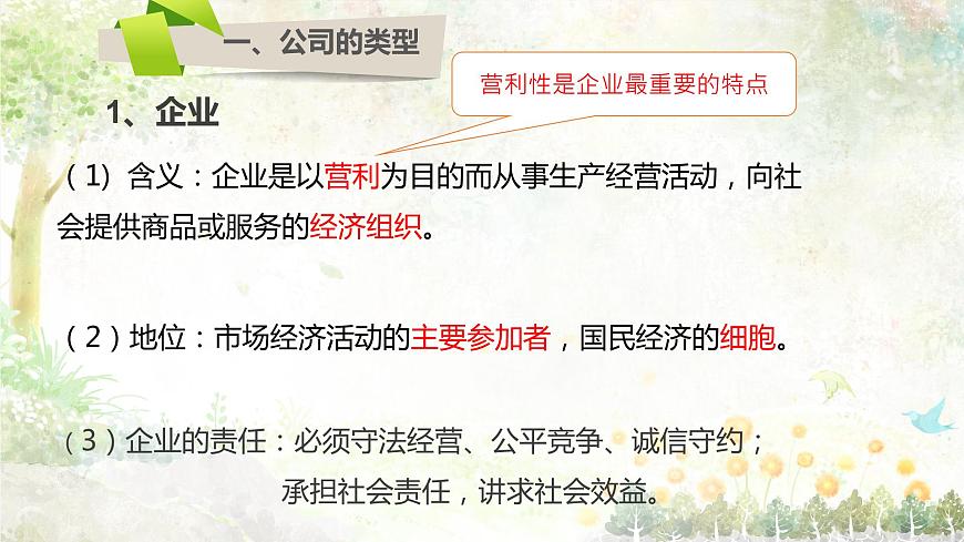 人教版高中政治必修一5.1企業(yè)的經(jīng)營(yíng)(共21張ppt)第3頁(yè)