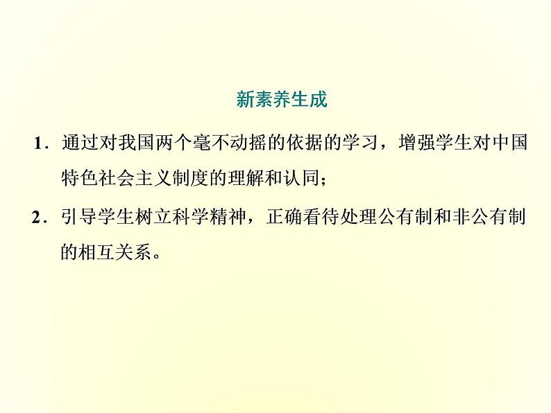 2019-2020学年统编版高中政治必修二课件:第一单元 第一课 第二框 坚持“两个毫不动摇”第2页
