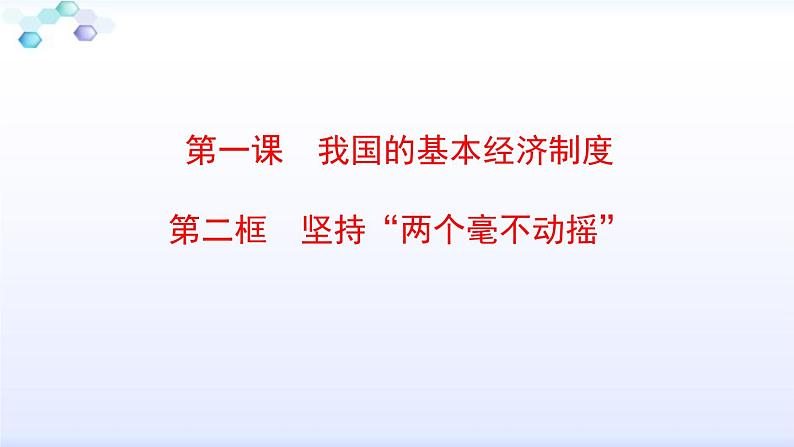 高中政治统编版必修二经济与社会1.2坚持”两个毫不动摇“课件(共17张PPT)01