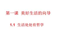 高中政治人教版必修四生活与哲学1.1生活处处有哲学课件（共27张PPT）