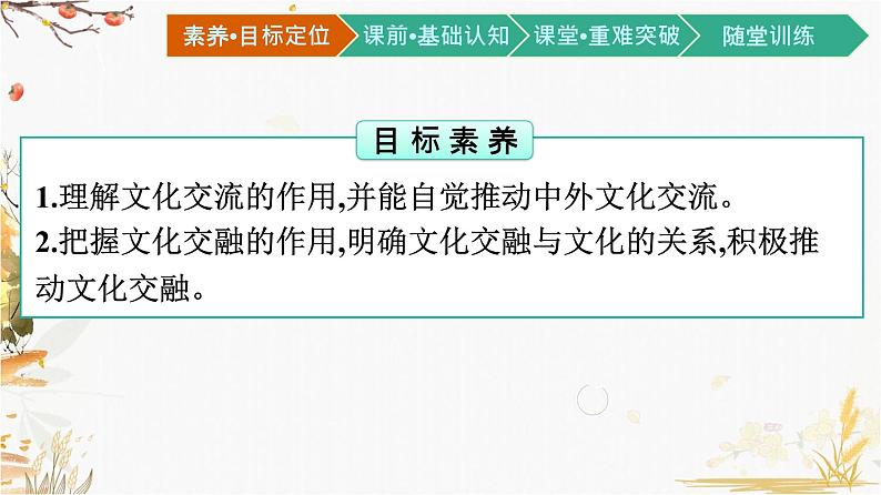 高中政治统编版必修4哲学与文化8.2文化交流与文化交融课件第2页