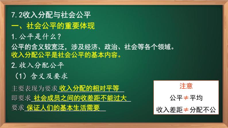 7.2收入分配与社会公平(2021)-2021-2022学年高一政治高效备课优秀课件（人教版必修1）06