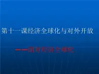 第十一课 经济全球化与对外开放 11.1面对经济全球化 PPT课件