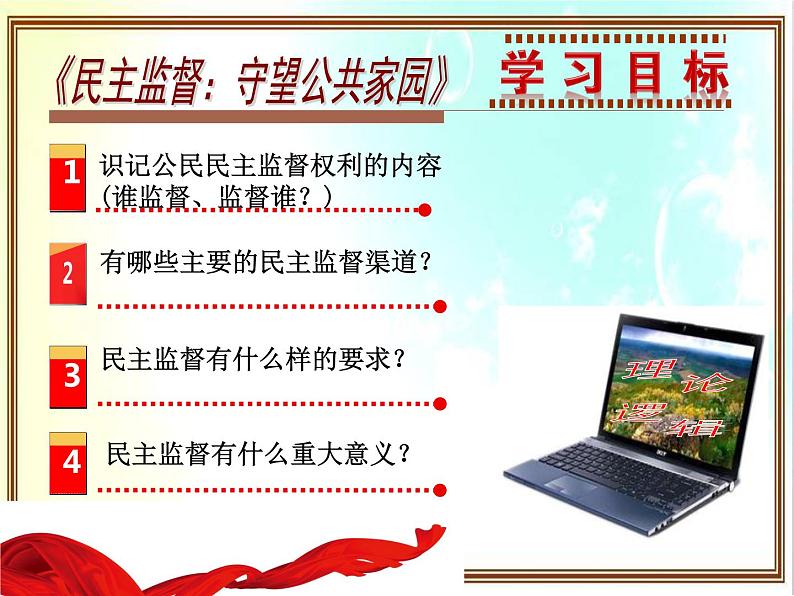 人教版高中政治必修二1.4民主监督:守望公共家园课件PPT第4页