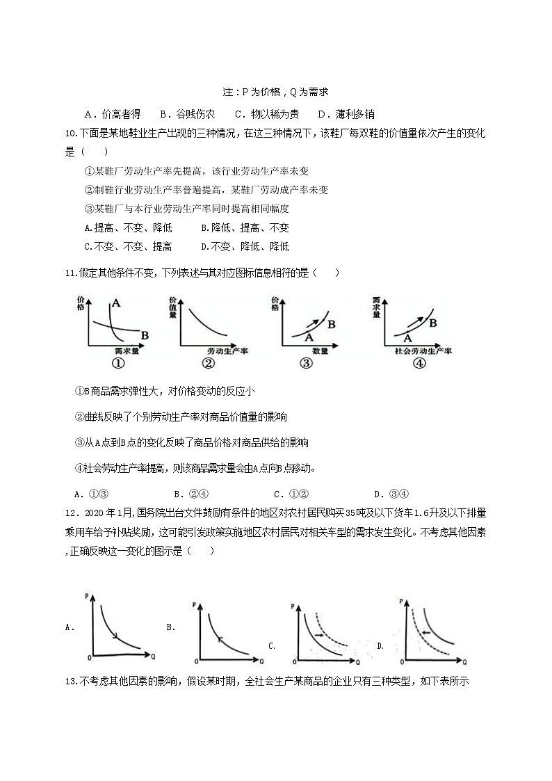 四川省成都市东部新区养马高级中学2021-2022学年高一上学期期中考试政治【试卷+答案】03