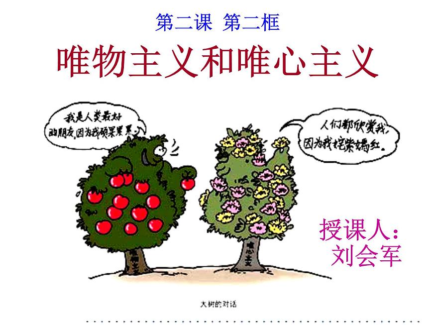 2021-2022人教版（新課標(biāo)）高二政治必修四哲學(xué)生活第一單元1.2唯物主義和唯心主義精品課件第3頁(yè)