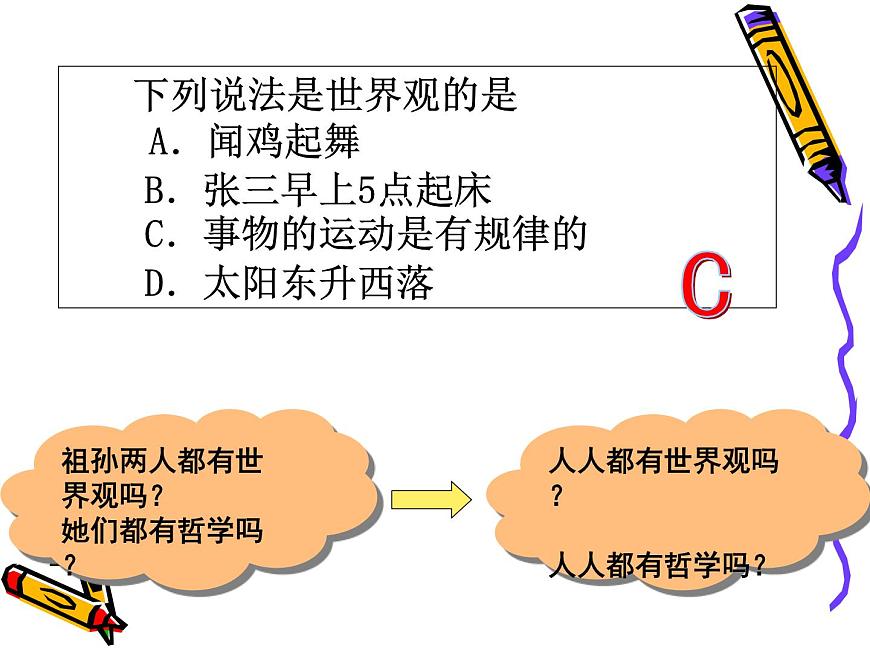 2022人教版（新課標(biāo)）高二必修四生活與哲學(xué)第一單元1.1：關(guān)于世界觀的學(xué)說課件第7頁