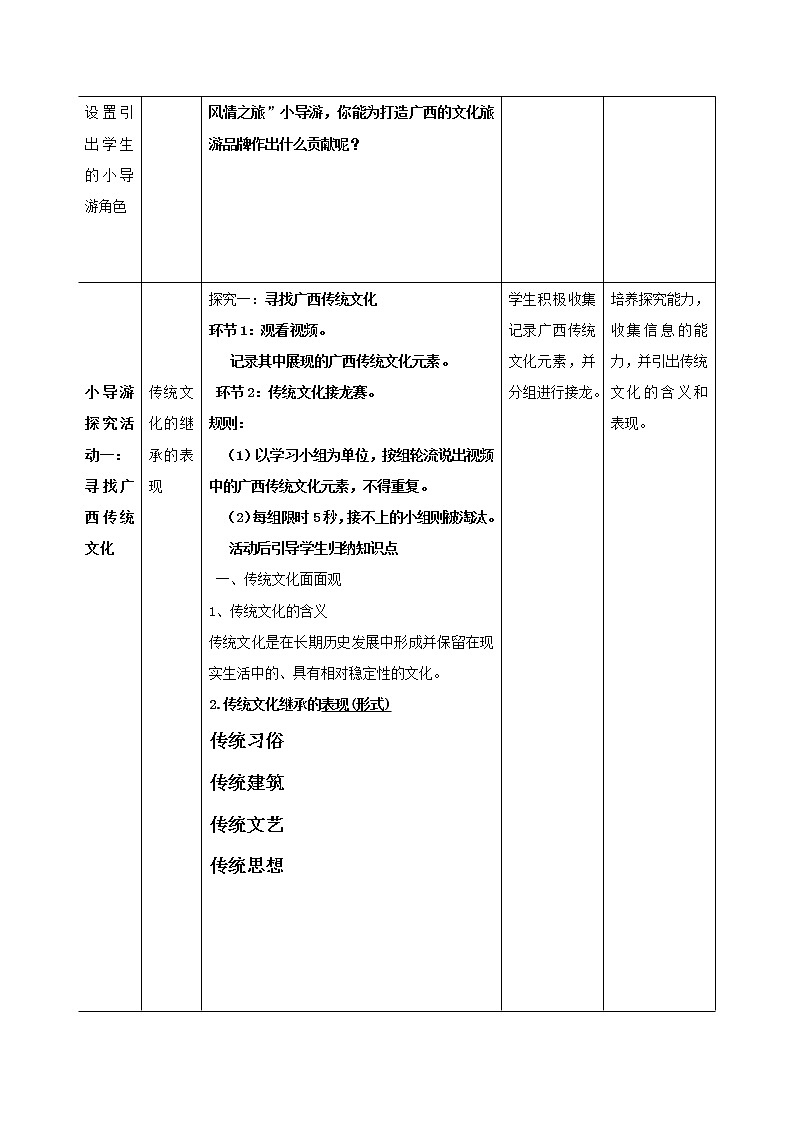 高中政治人教版必修三文化生活 传统文化的继承(1)教案第3页