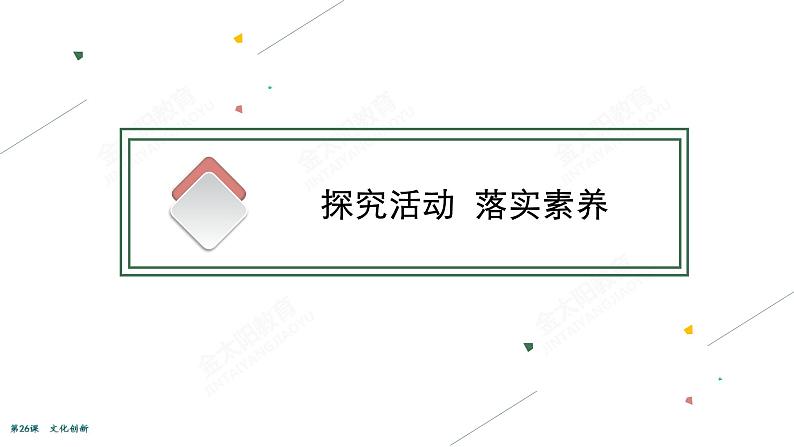 2022届高考政治一轮总复习 第十单元 文化传承与创新 第26课 文化创新 课件第3页