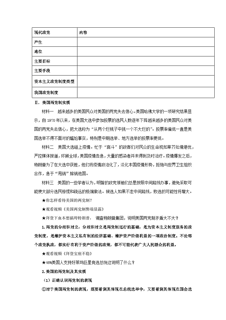 【核心素养目标】部编版选择性必修一1.1.3《政党和利益集团》课件+教案+视频+同步分层练习(含答案解析)02