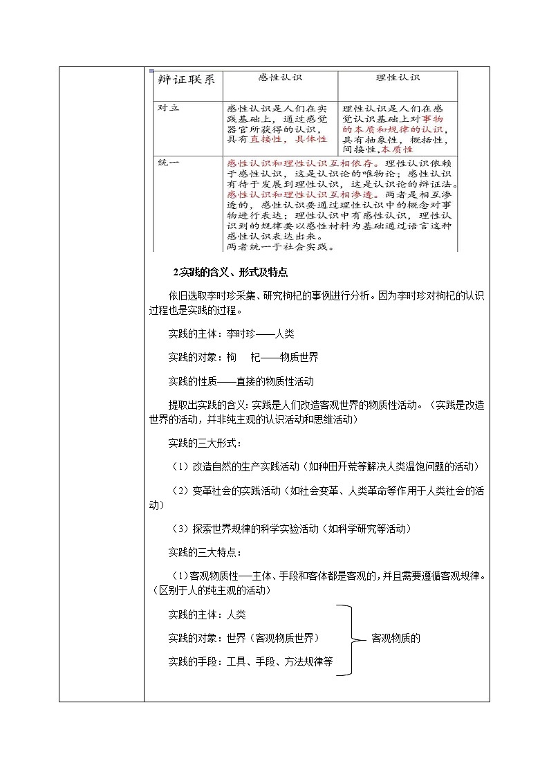 4.1人的認(rèn)識從何而來教學(xué)設(shè)計(jì)第3頁