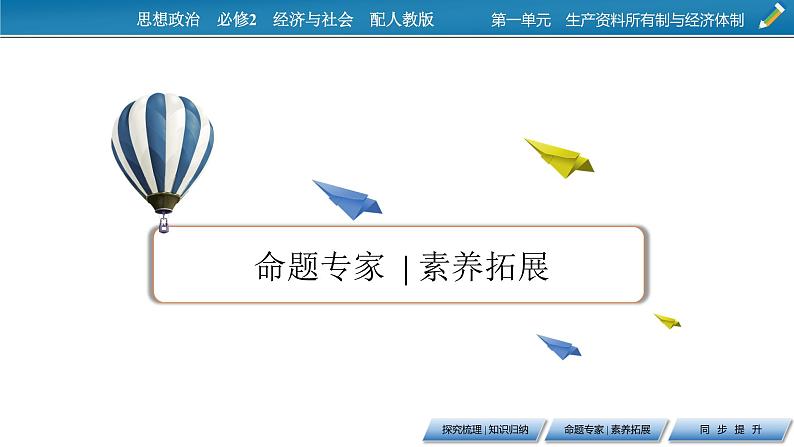 高中政治必修二第1单元 综合探究1加快完善社会主义市场经济体制PPT课件08