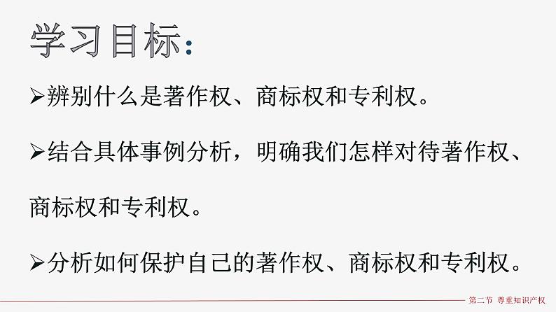 2021-2022学年高中政治统编版选择性二法律与生活 2.2 尊重知识产权课件(28张PPT)第3页