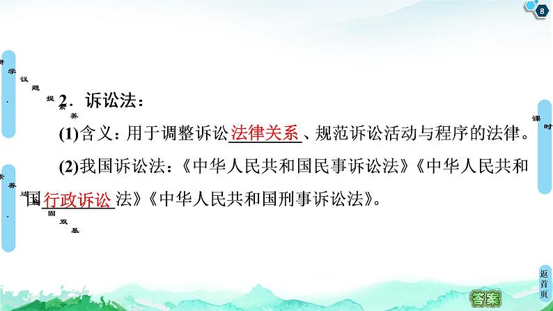 20-21 第4单元 第9课 第2框 解析三大诉讼第8页