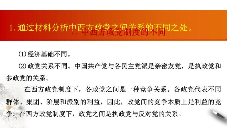 部编版高中政治必修3政治与法治6.1 中国共产党领导的多党合作和政治协商制度（课件+教案+学案+习题打包）07